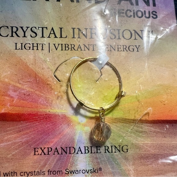 🆕 Alex and Ani Crystal Infusion Expandable Ring - Picture 5 of 7